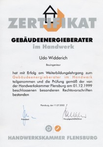 Zertifikat-Gebäudeenergieberater